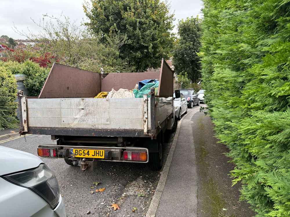 Photograph of BG54 JHU - a White Volkswagen T-Sporter parked in Hollingdean by a non-resident. The fifteenth of thirty-two photographs supplied by the residents of Hollingdean.
