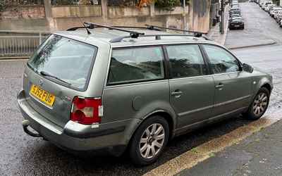 SJ52 FUG, a Green Volkswagen Passat parked in Hollingdean
