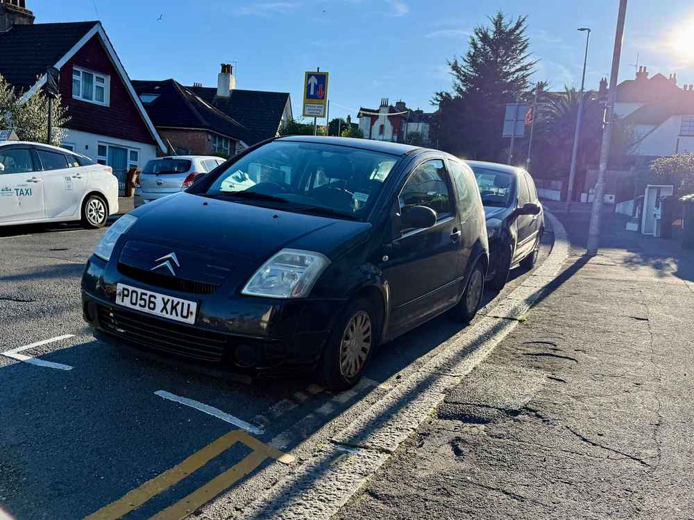 Photograph of PO56 XKU - a Black Citroen C2 parked in Hollingdean by a non-resident. The eighteenth of eighteen photographs supplied by the residents of Hollingdean.