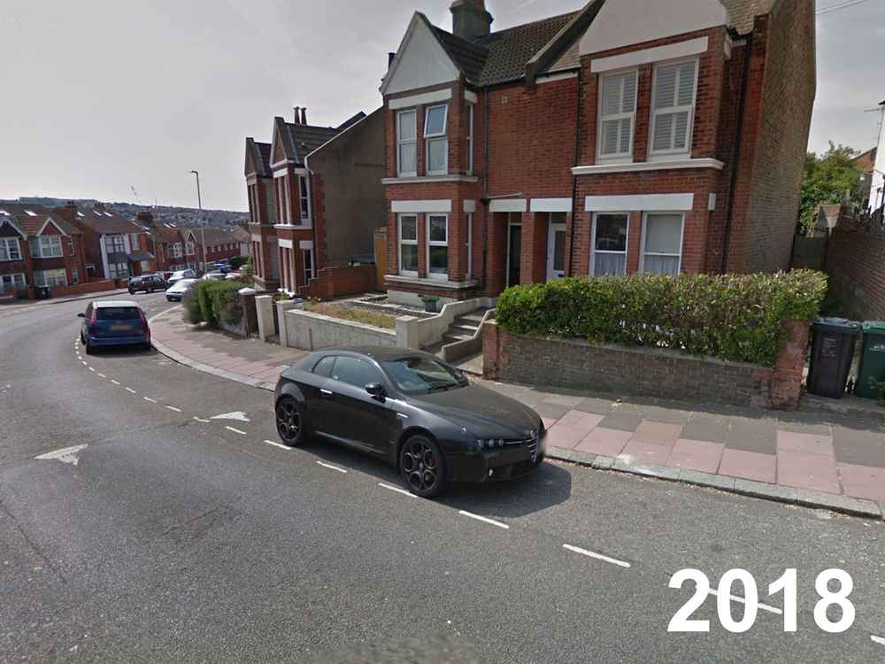 Photograph of SL09 WUB - a Black Alfa Romeo Brera parked in Hollingdean by a non-resident. The forty-fourth of forty-four photographs supplied by the residents of Hollingdean.