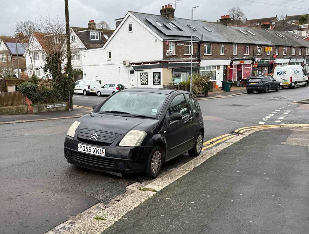 Photograph of PO56 XKU - a Black Citroen C2 parked in Hollingdean by a non-resident. The seventeenth of seventeen photographs supplied by the residents of Hollingdean.