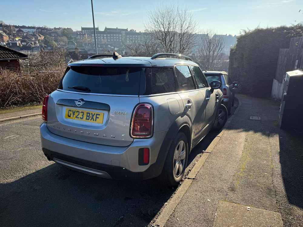 Photograph of GY23 BXF - a Grey Mini Countryman parked in Hollingdean by a non-resident who uses the local area as part of their Brighton commute. The twenty-first of thirty-three photographs supplied by the residents of Hollingdean.