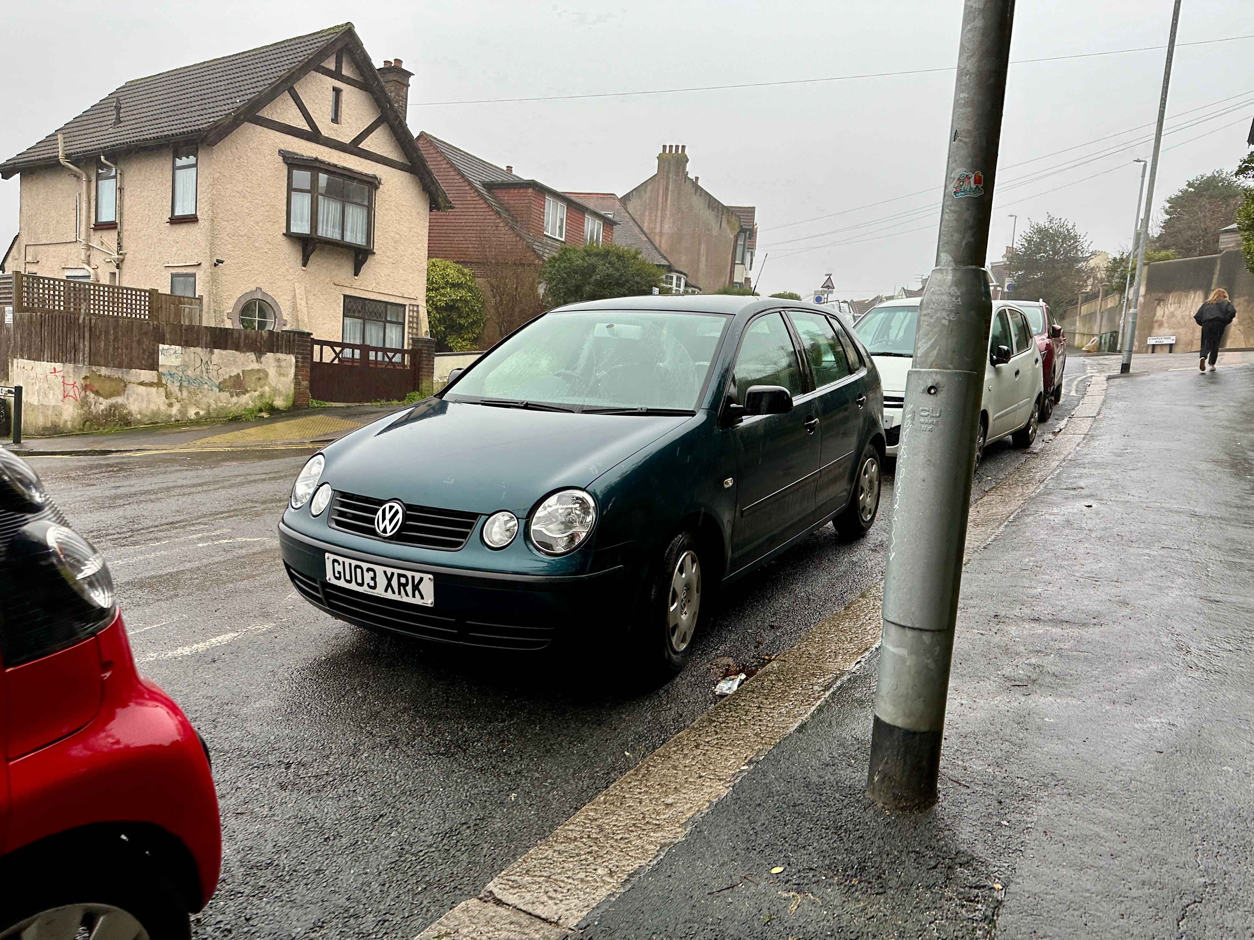 Photograph of GU03 XRK - a Green Volkswagen Polo parked in Hollingdean by a non-resident. The fifth of eight photographs supplied by the residents of Hollingdean.