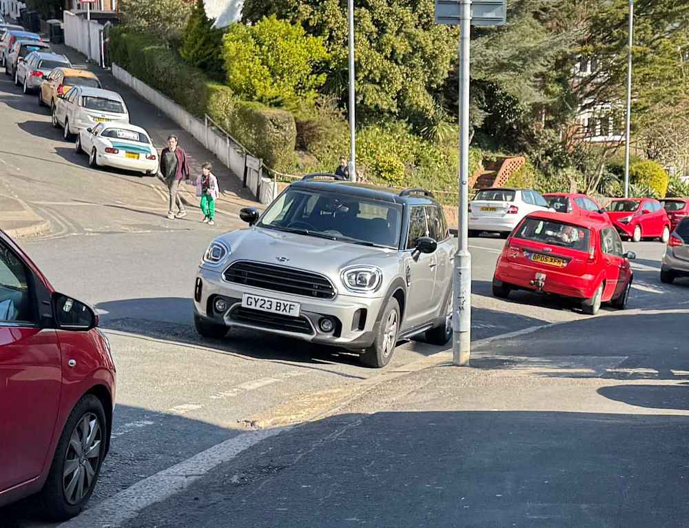 Photograph of GY23 BXF - a Grey Mini Countryman parked in Hollingdean by a non-resident who uses the local area as part of their Brighton commute. The twenty-third of thirty-three photographs supplied by the residents of Hollingdean.