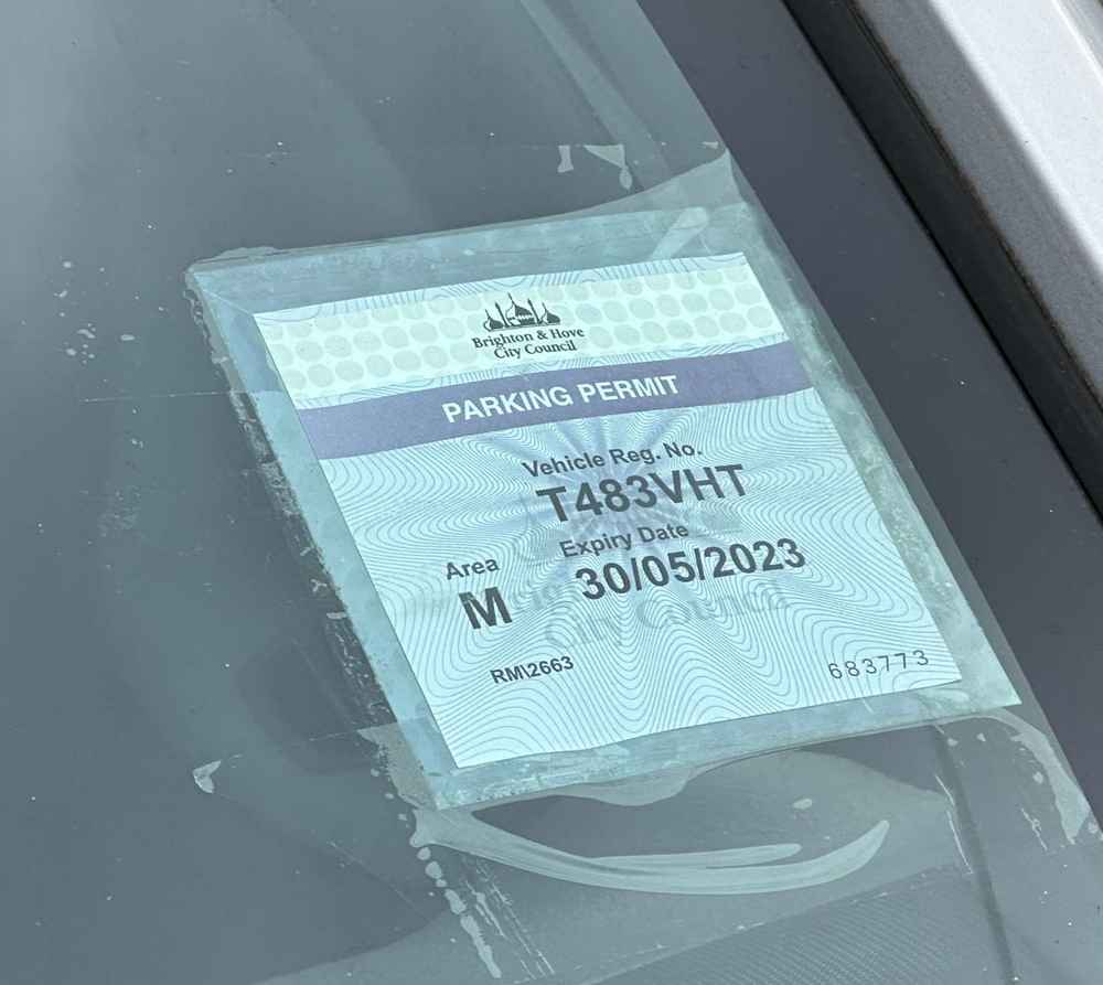 Photograph of T483 VHT - a Silver Toyota Yaris parked in Hollingdean by a non-resident. The first of fourteen photographs supplied by the residents of Hollingdean.