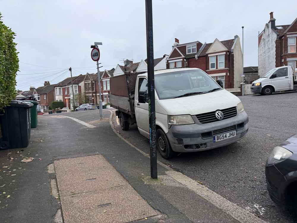Photograph of LM63 KMK - a Black Mercedes C Class parked in Hollingdean by a non-resident who uses the local area as part of their Brighton commute. The third of six photographs supplied by the residents of Hollingdean.