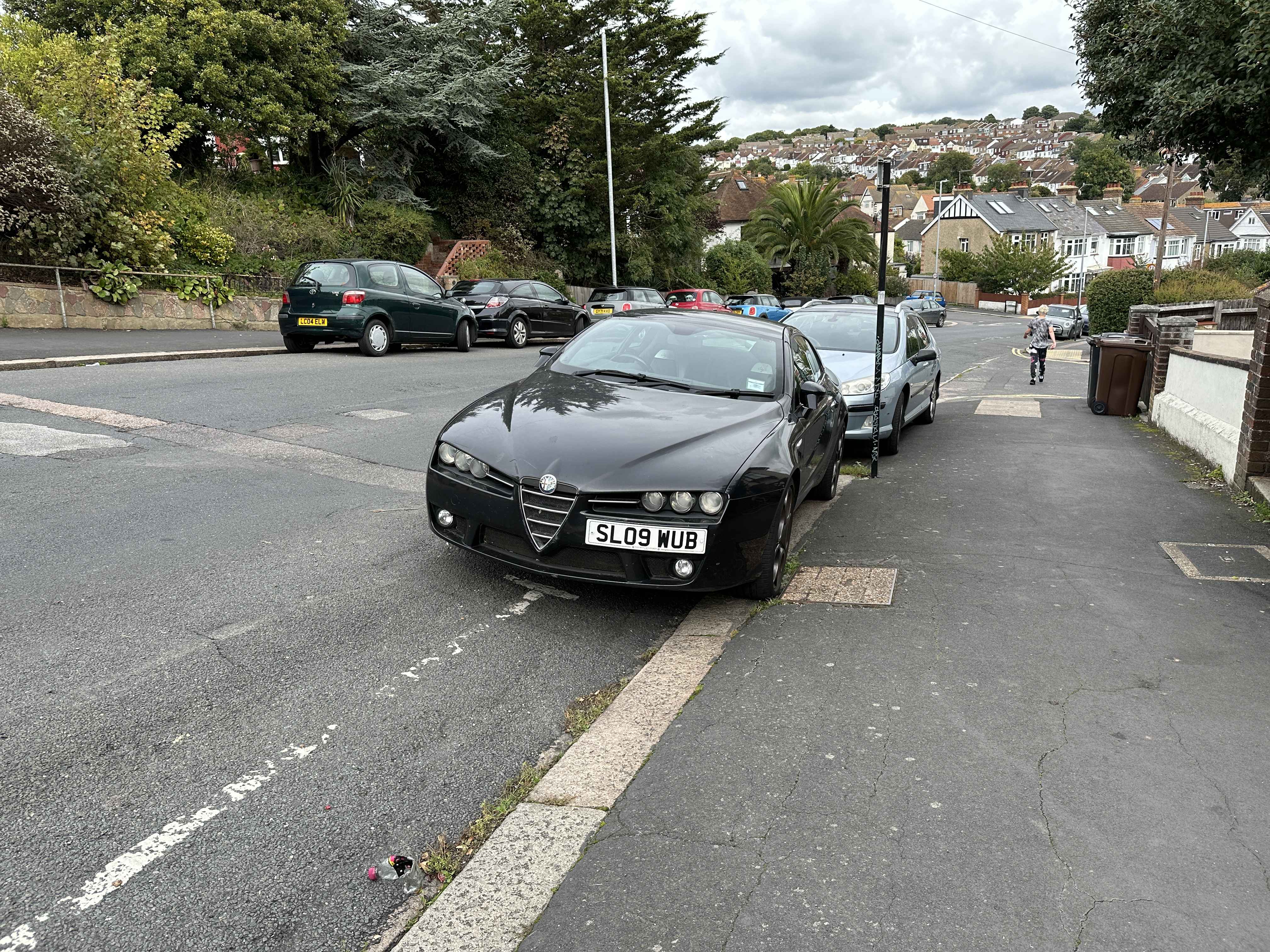 Photograph of SL09 WUB - a Black Alfa Romeo Brera parked in Hollingdean by a non-resident. The sixth of twenty photographs supplied by the residents of Hollingdean.