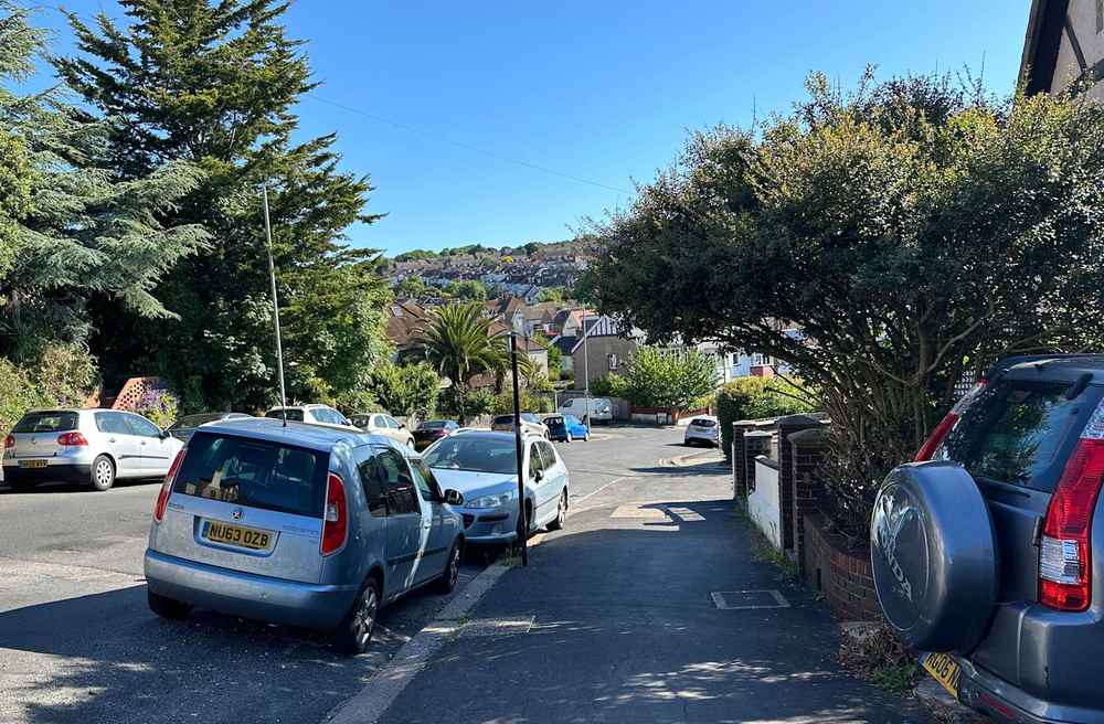 Photograph of NU63 OZB - a Blue Skoda Roomster parked in Hollingdean by a non-resident. The twentieth of twenty-three photographs supplied by the residents of Hollingdean.