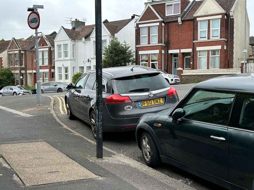 Photograph of DF60 DWZ - a Grey Vauxhall Insignia parked in Hollingdean by a non-resident. The seventeenth of twenty-seven photographs supplied by the residents of Hollingdean.