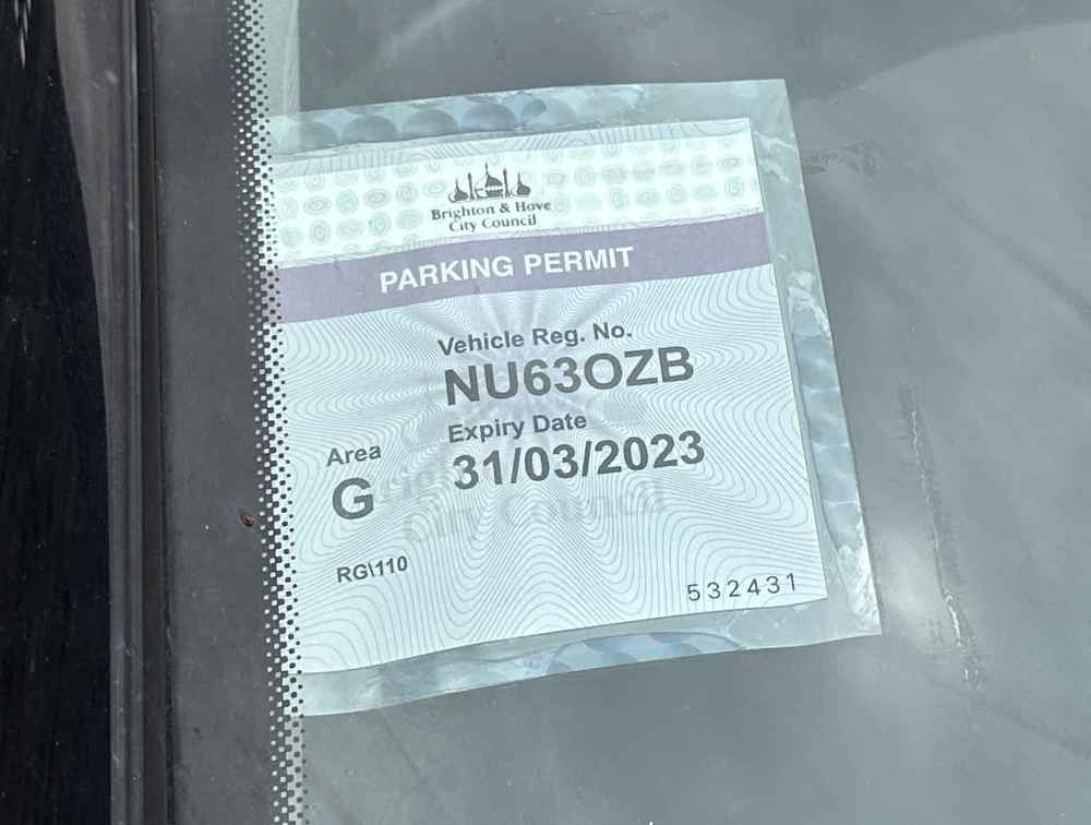 Photograph of NU63 OZB - a Blue Skoda Roomster parked in Hollingdean by a non-resident. The first of twenty-three photographs supplied by the residents of Hollingdean.