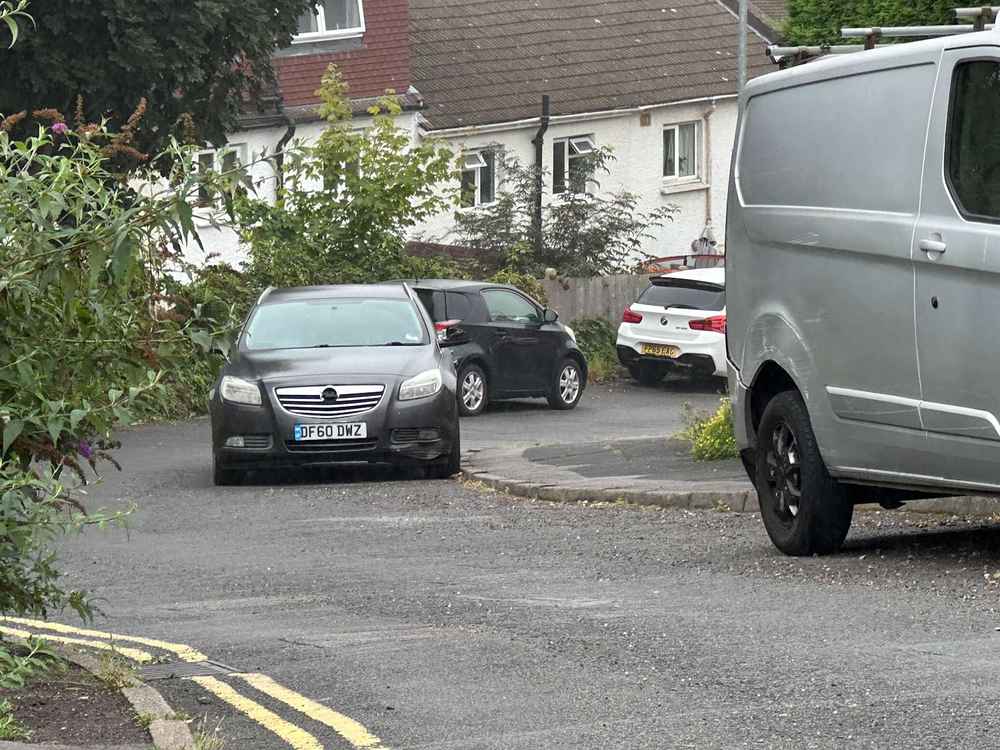 Photograph of DF60 DWZ - a Grey Vauxhall Insignia parked in Hollingdean by a non-resident. The nineteenth of twenty-seven photographs supplied by the residents of Hollingdean.