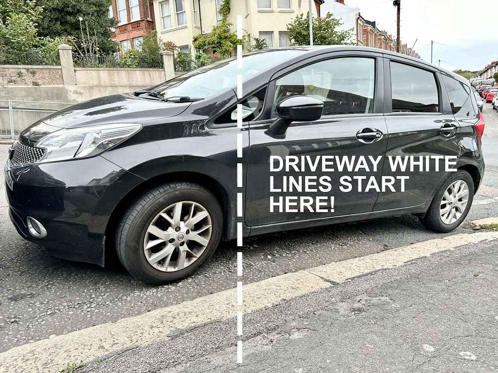 Photograph of BW15 VNJ - a Black Nissan Note parked in Hollingdean by a non-resident who uses the local area as part of their Brighton commute. The third of twenty-two photographs supplied by the residents of Hollingdean.
