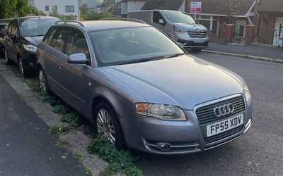 FP55 XDV, a Silver Audi A4 parked in Hollingdean