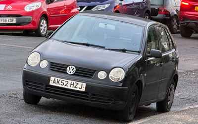 AK52 HZJ, a Black Volkswagen Polo parked in Hollingdean