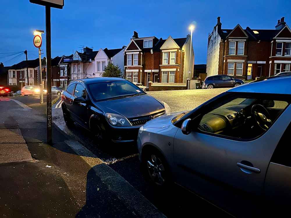 Photograph of RE59 ZNA - a Grey Vauxhall Astra parked in Hollingdean by a non-resident. The fifth of twenty-four photographs supplied by the residents of Hollingdean.