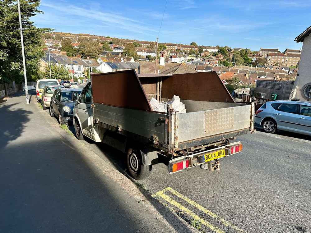 Photograph of BG54 JHU - a White Volkswagen T-Sporter parked in Hollingdean by a non-resident. The second of thirty-two photographs supplied by the residents of Hollingdean.