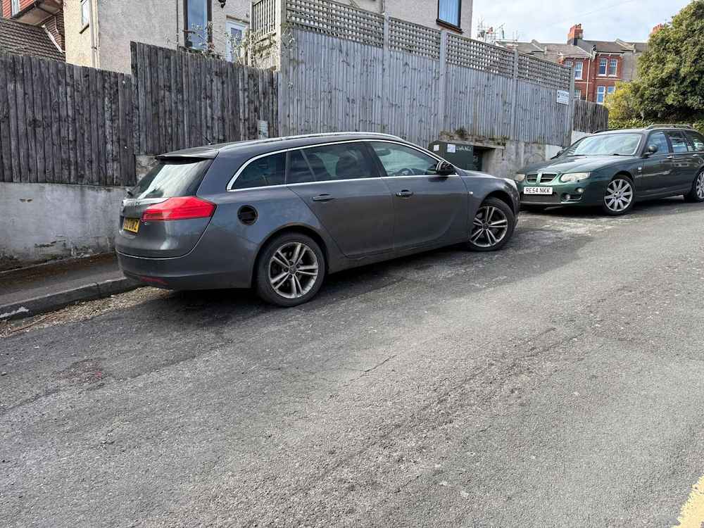 Photograph of DF60 DWZ - a Grey Vauxhall Insignia parked in Hollingdean by a non-resident. The twenty-fifth of twenty-seven photographs supplied by the residents of Hollingdean.