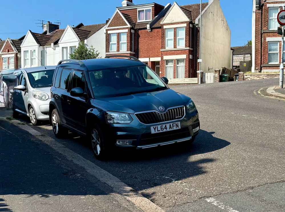 Photograph of YL64 AFN - a Grey Skoda Yeti parked in Hollingdean by a non-resident. The sixth of ten photographs supplied by the residents of Hollingdean.