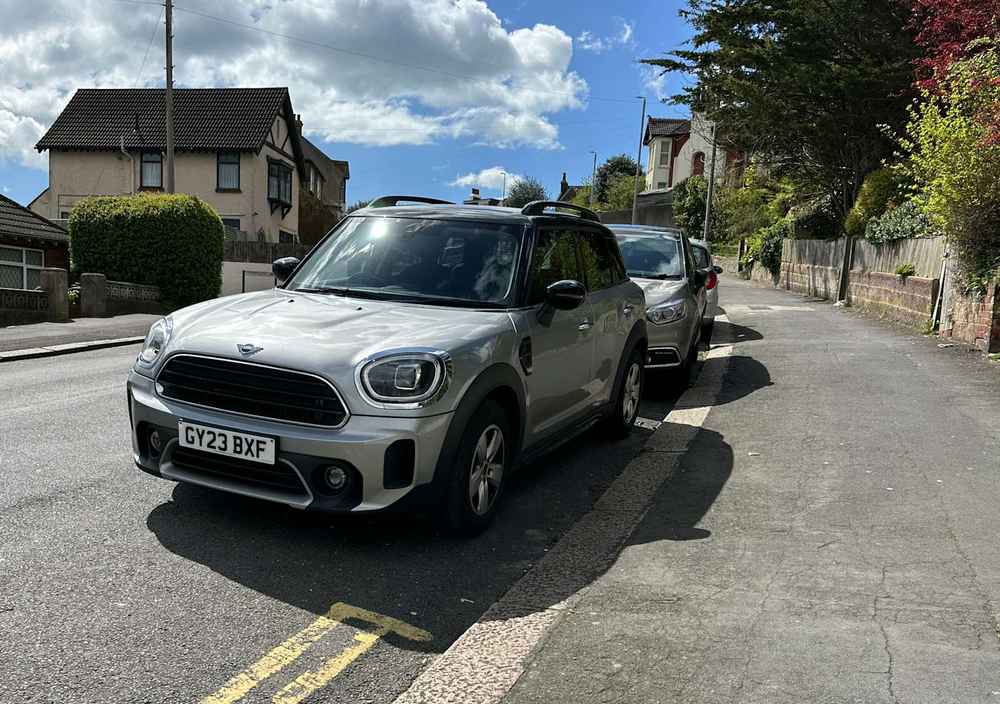Photograph of GY23 BXF - a Grey Mini Countryman parked in Hollingdean by a non-resident who uses the local area as part of their Brighton commute. The tenth of thirty-three photographs supplied by the residents of Hollingdean.