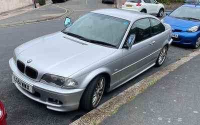 LS51 WWX, a Silver BMW 3 Series parked in Hollingdean