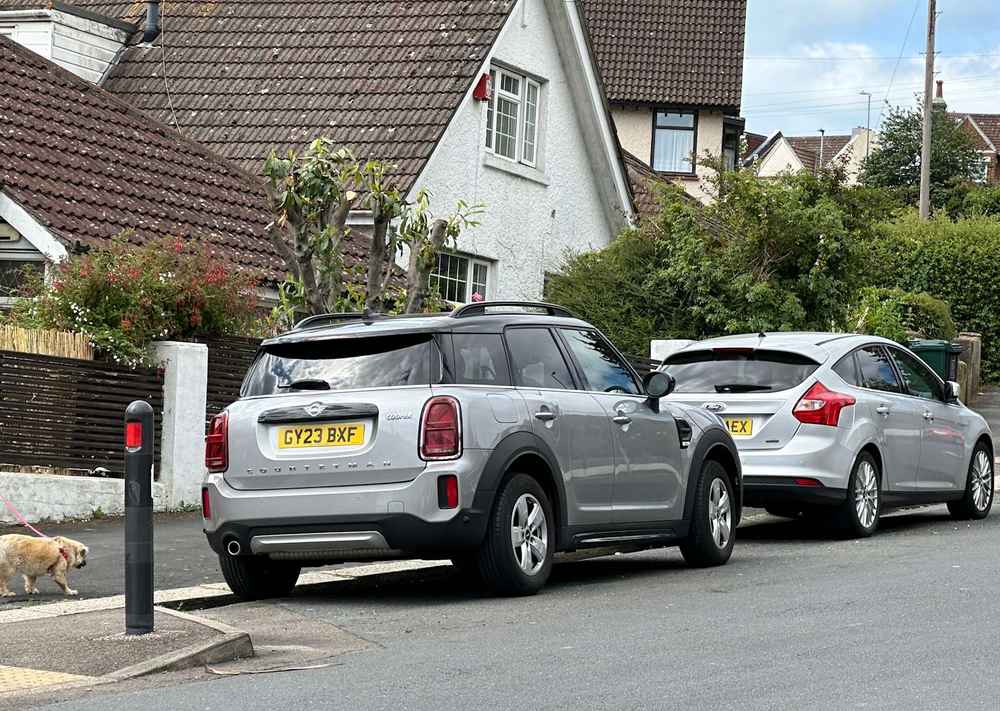 Photograph of GY23 BXF - a Grey Mini Countryman parked in Hollingdean by a non-resident who uses the local area as part of their Brighton commute. The twelfth of thirty-three photographs supplied by the residents of Hollingdean.