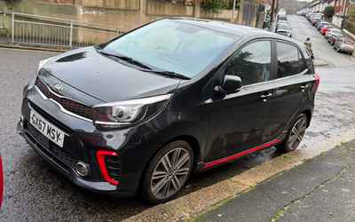 GX67 MSY, a Black Kia Picanto parked in Hollingdean
