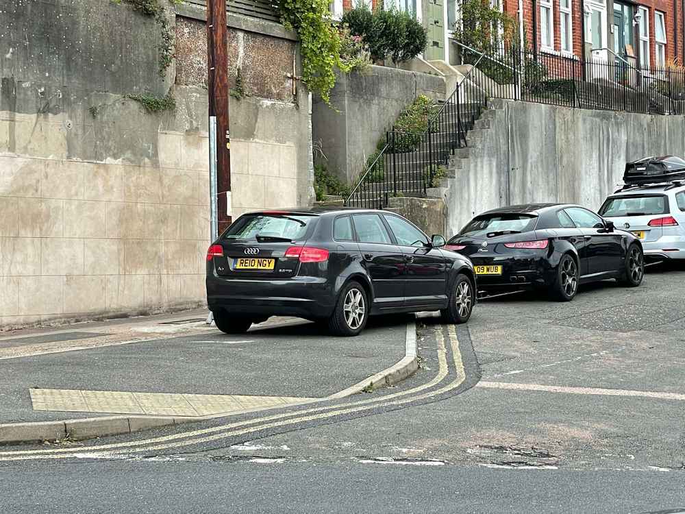 Photograph of SL09 WUB - a Black Alfa Romeo Brera parked in Hollingdean by a non-resident. The third of forty-four photographs supplied by the residents of Hollingdean.