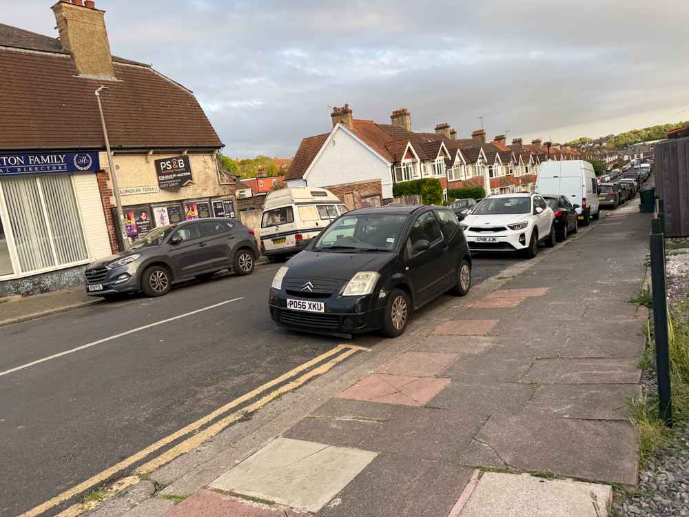 Photograph of PO56 XKU - a Black Citroen C2 parked in Hollingdean by a non-resident. The eleventh of eleven photographs supplied by the residents of Hollingdean.