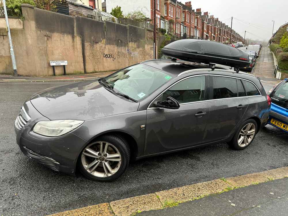 Photograph of DF60 DWZ - a Grey Vauxhall Insignia parked in Hollingdean by a non-resident. The fifth of fifteen photographs supplied by the residents of Hollingdean.