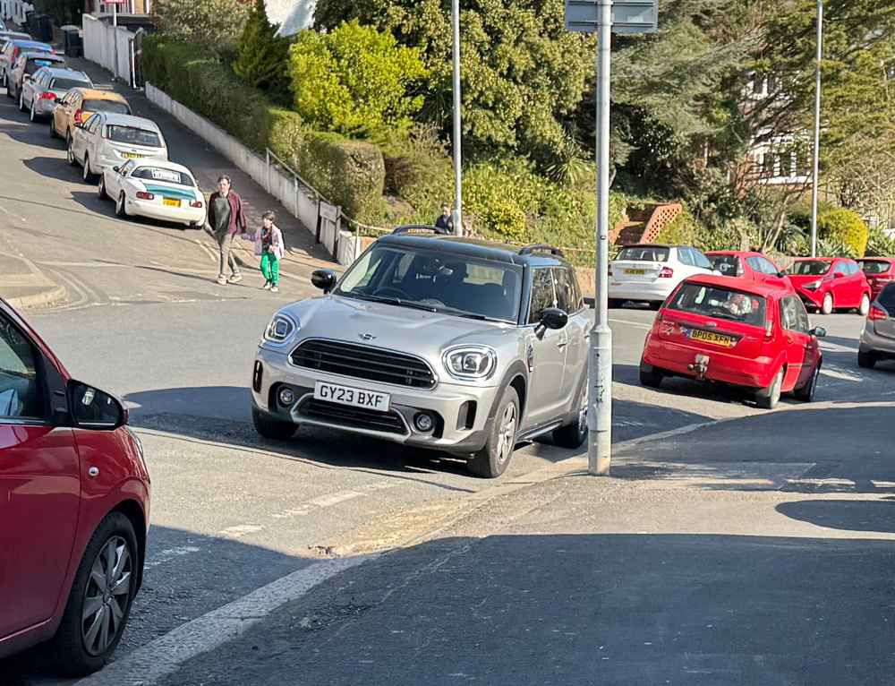 Photograph of GY23 BXF - a Grey Mini Countryman parked in Hollingdean by a non-resident who uses the local area as part of their Brighton commute. The twenty-second of twenty-two photographs supplied by the residents of Hollingdean.