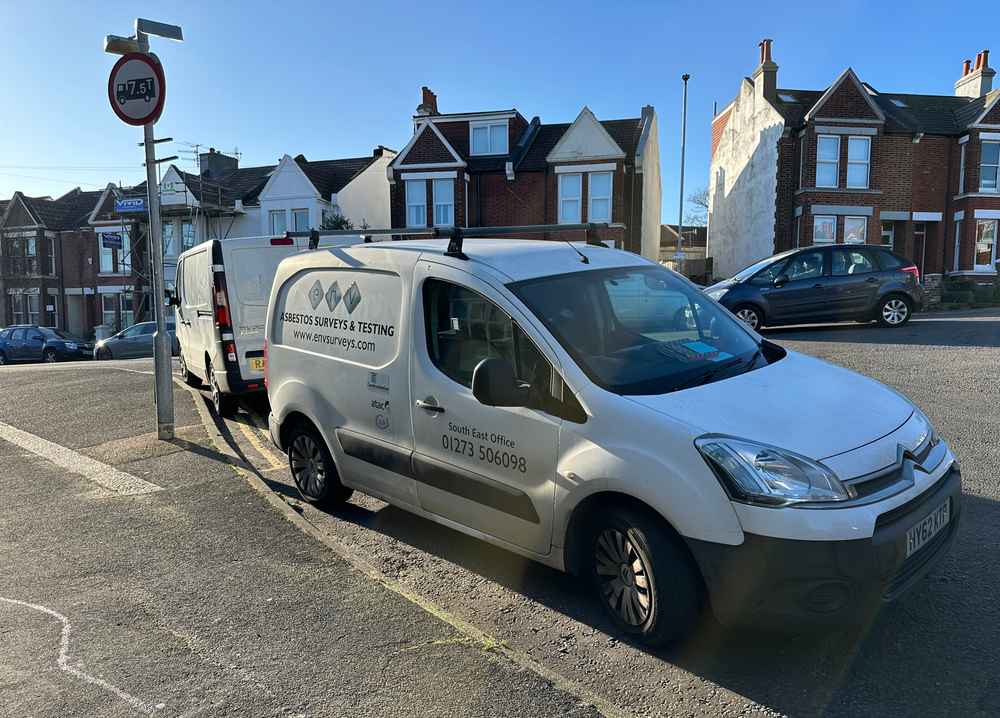 Photograph of HY62 KTP - a White Citroen Berlingo parked in Hollingdean by a non-resident. The fourth of nine photographs supplied by the residents of Hollingdean.