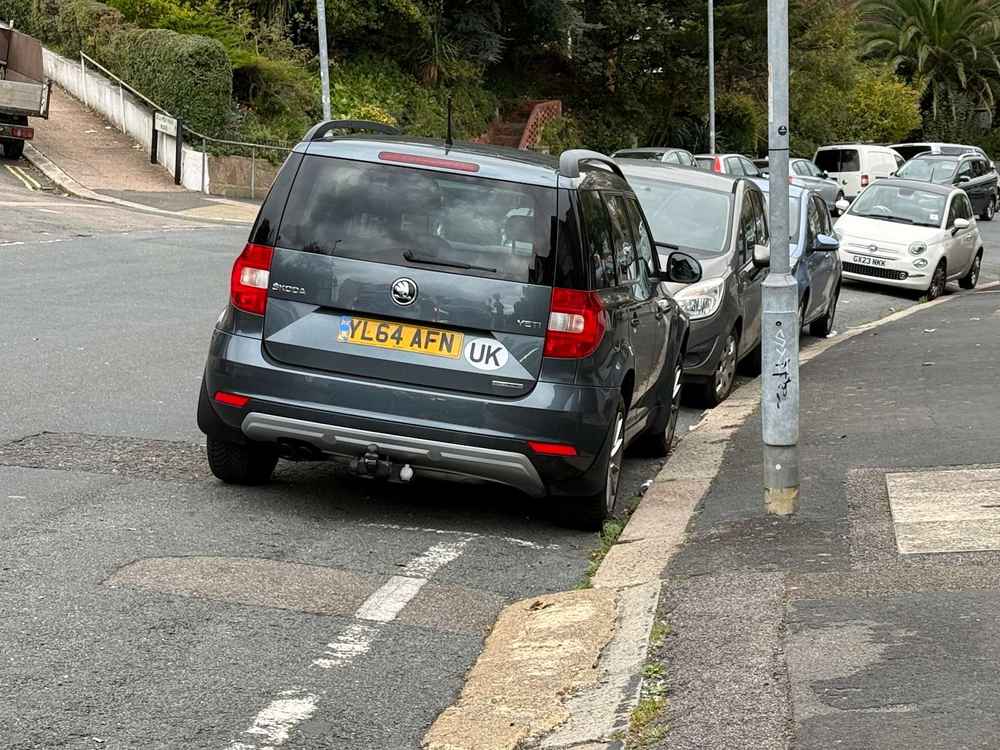 Photograph of YL64 AFN - a Grey Skoda Yeti parked in Hollingdean by a non-resident. The ninth of ten photographs supplied by the residents of Hollingdean.