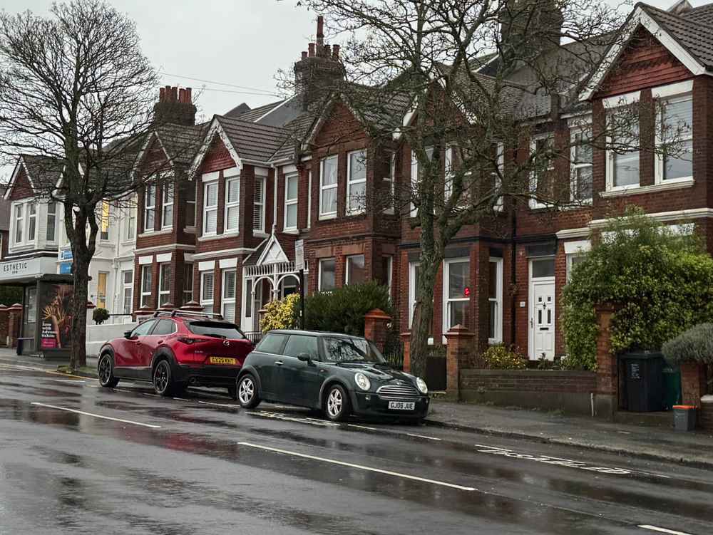 Photograph of GJ06 JUE - a Green Mini Cooper parked in Hollingdean by a non-resident. The twenty-fourth of twenty-four photographs supplied by the residents of Hollingdean.