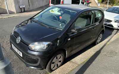 RO13 ZCN, a Black Volkswagen Up parked in Hollingdean