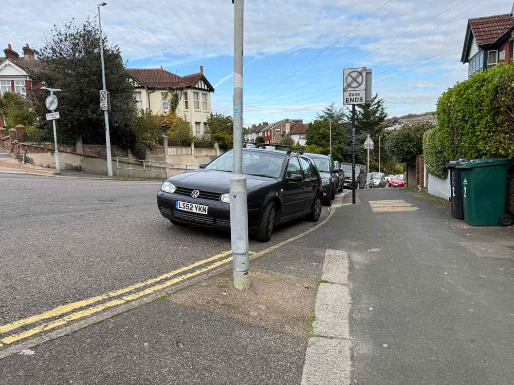 Photograph of LS52 YKN - a Black Volkswagen Golf parked in Hollingdean by a non-resident. The fourth of ten photographs supplied by the residents of Hollingdean.