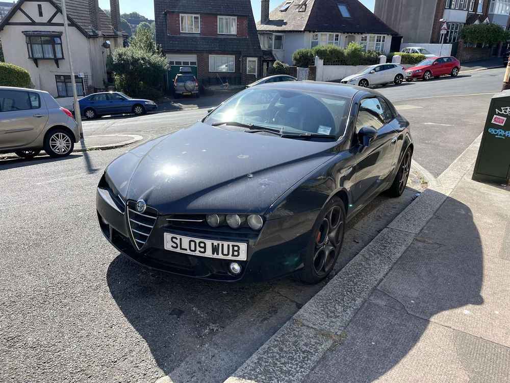 Photograph of SL09 WUB - a Black Alfa Romeo Brera parked in Hollingdean by a non-resident. The eighth of forty-four photographs supplied by the residents of Hollingdean.