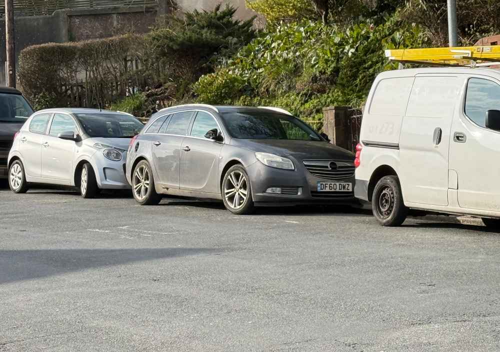 Photograph of DF60 DWZ - a Grey Vauxhall Insignia parked in Hollingdean by a non-resident. The twenty-fourth of twenty-six photographs supplied by the residents of Hollingdean.