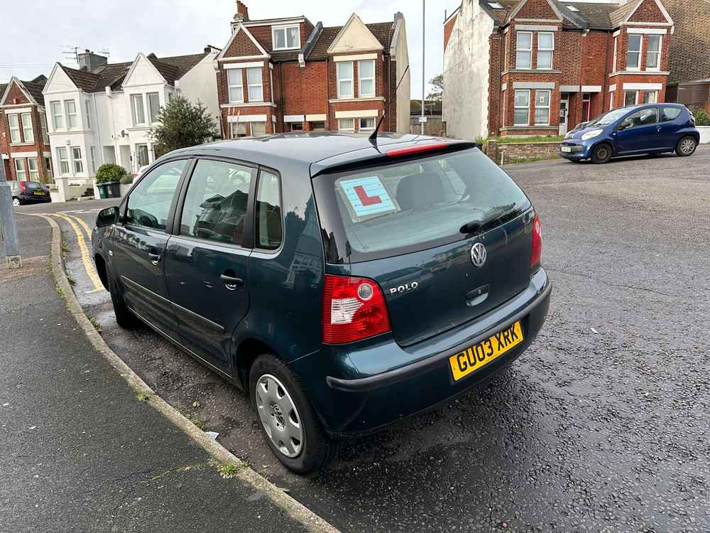 Photograph of GU03 XRK - a Green Volkswagen Polo parked in Hollingdean by a non-resident. The fourth of eight photographs supplied by the residents of Hollingdean.