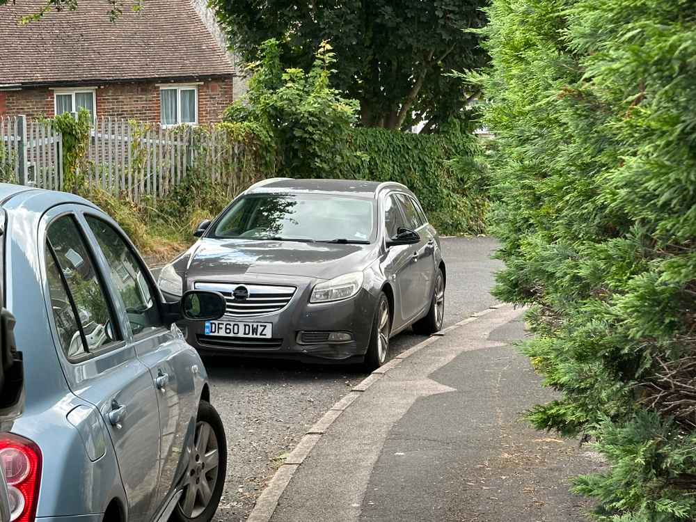 Photograph of DF60 DWZ - a Grey Vauxhall Insignia parked in Hollingdean by a non-resident. The eighteenth of nineteen photographs supplied by the residents of Hollingdean.