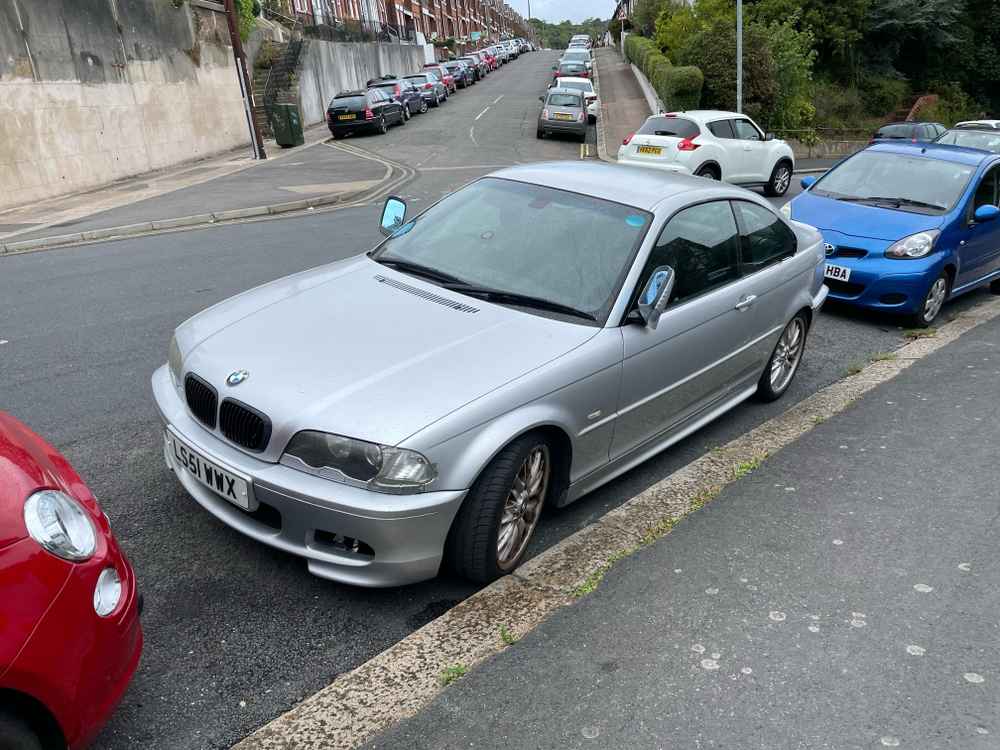 Photograph of LS51 WWX - a Silver BMW 3 Series parked in Hollingdean by a non-resident. 