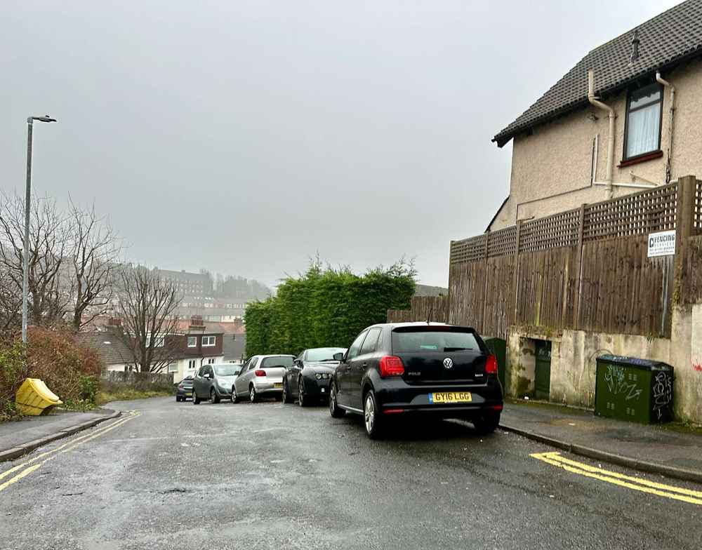 Photograph of GY16 LGG - a Black Volkswagen Polo parked in Hollingdean by a non-resident. The fourth of fourteen photographs supplied by the residents of Hollingdean.
