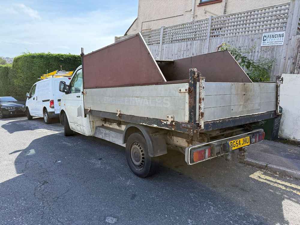 Photograph of BG54 JHU - a White Volkswagen T-Sporter parked in Hollingdean by a non-resident. The twenty-eighth of thirty-two photographs supplied by the residents of Hollingdean.