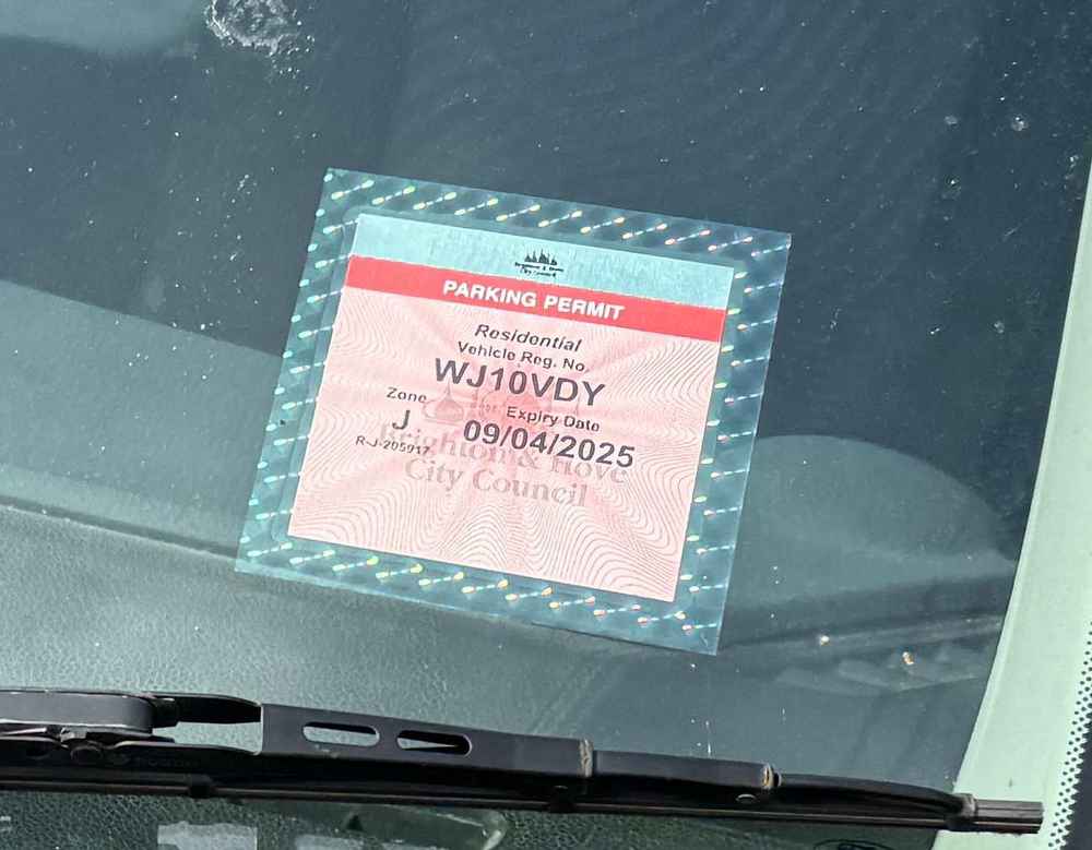 Photograph of WJ10 VDY - a Red Ford Fusion parked in Hollingdean by a non-resident. The first of five photographs supplied by the residents of Hollingdean.