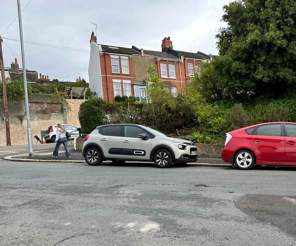 Photograph of GV73 WBP - a Grey Citroen C3 parked in Hollingdean by a non-resident who uses the local area as part of their Brighton commute. The tenth of eleven photographs supplied by the residents of Hollingdean.