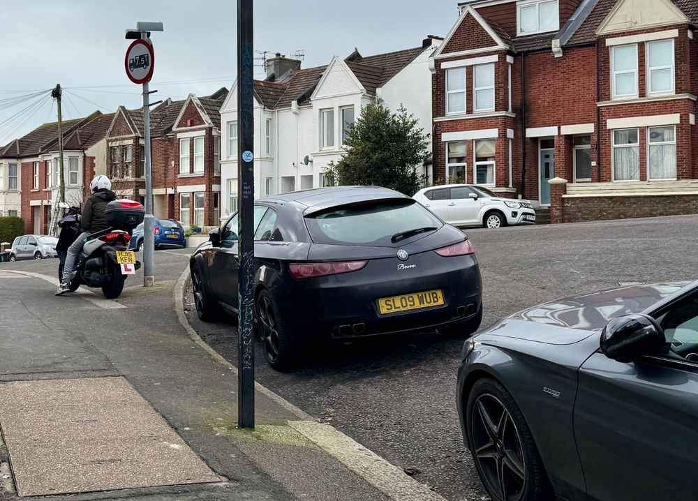 Photograph of SL09 WUB - a Black Alfa Romeo Brera parked in Hollingdean by a non-resident. The twenty-seventh of thirty-two photographs supplied by the residents of Hollingdean.