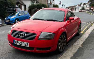 HF52 FBZ, a Red Audi TT parked in Hollingdean