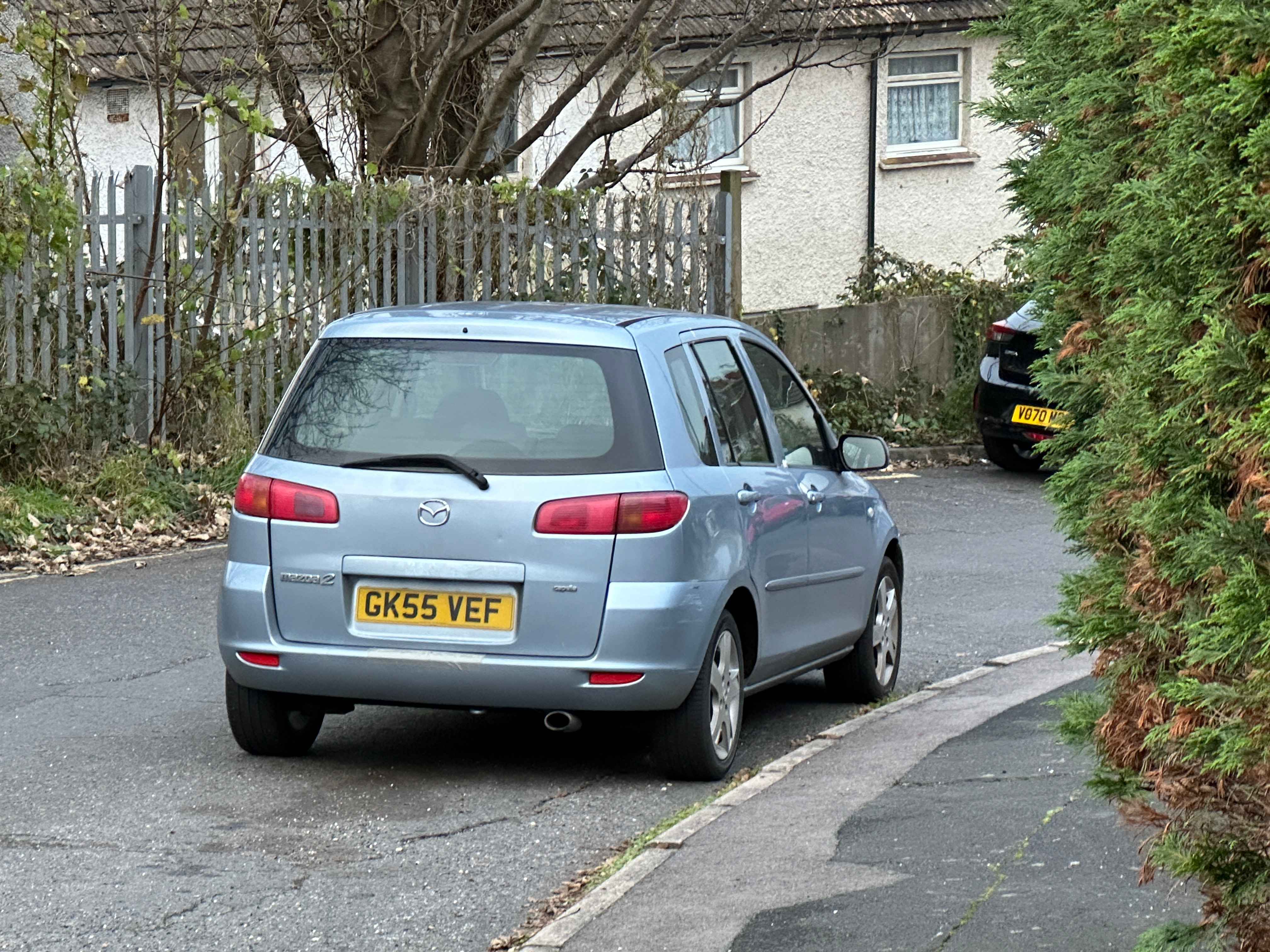 Photograph of GK55 VEF - a Silver Mazda 2 parked in Hollingdean by a non-resident. The fourth of nine photographs supplied by the residents of Hollingdean.