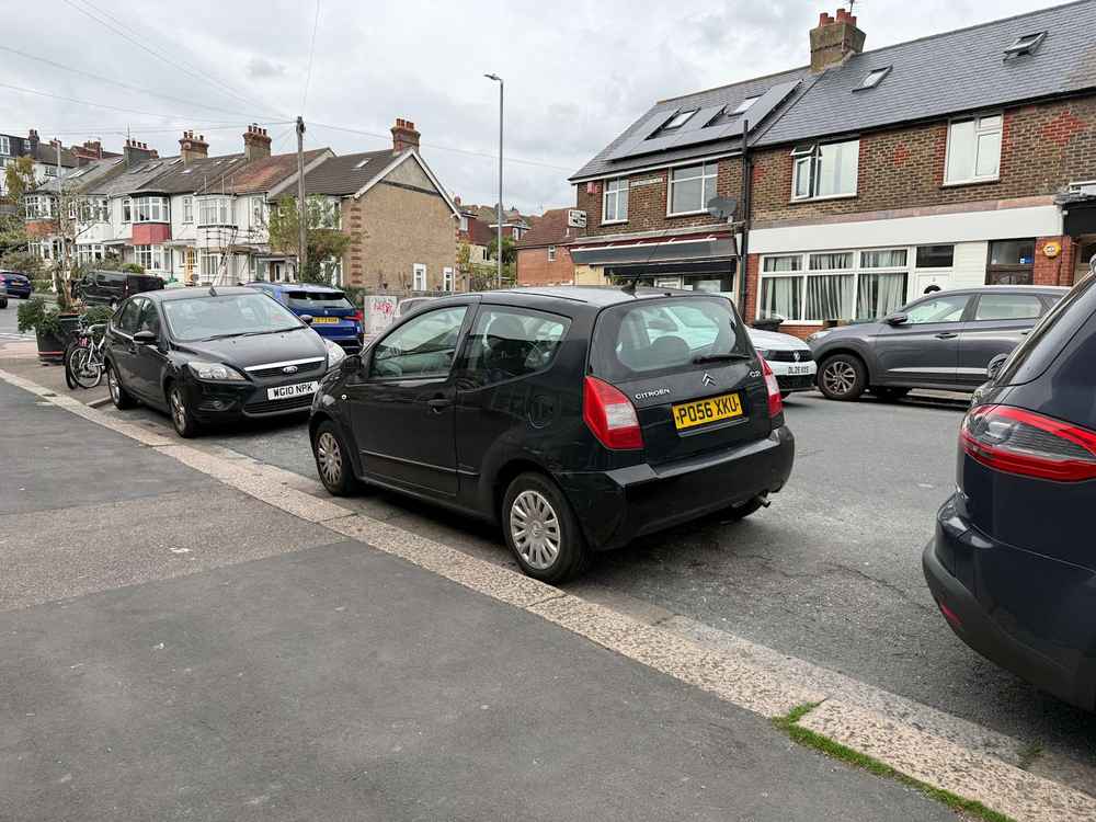 Photograph of PO56 XKU - a Black Citroen C2 parked in Hollingdean by a non-resident. The fourteenth of seventeen photographs supplied by the residents of Hollingdean.