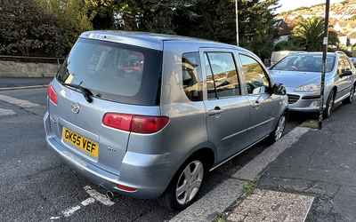 GK55 VEF, a Silver Mazda 2 parked in Hollingdean