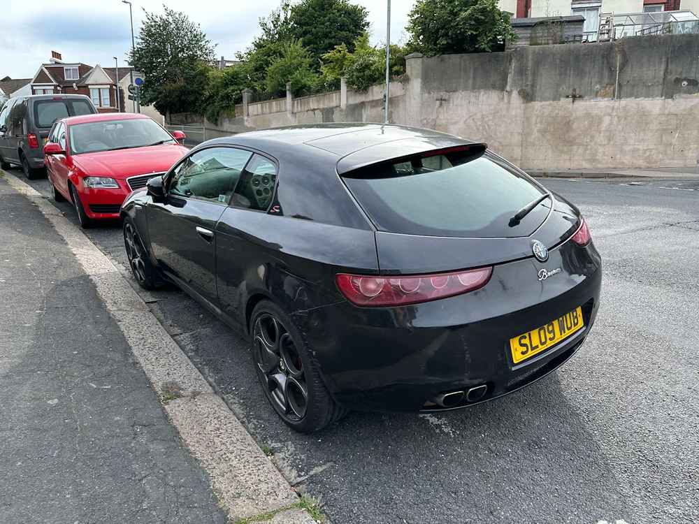 Photograph of SL09 WUB - a Black Alfa Romeo Brera parked in Hollingdean by a non-resident. The twenty-second of forty-four photographs supplied by the residents of Hollingdean.